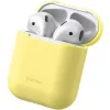 Baseus Apple Silica Series Ultra-cienka silikonowa obudowa ochronna do AirPods 1/2 Żółty