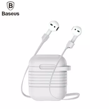 Baseus Apple Silicone Protective Case with Magnetic Strap for AirPods Pro 2, Grey