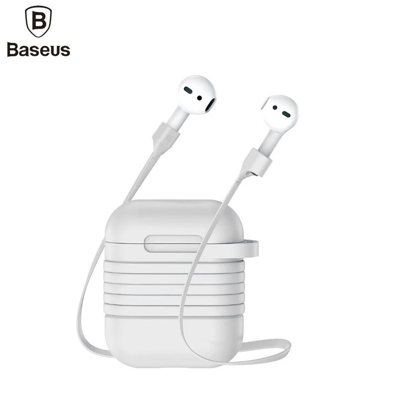 Baseus Apple Silicone Protective Case with Magnetic Strap for AirPods Pro 2, Grey