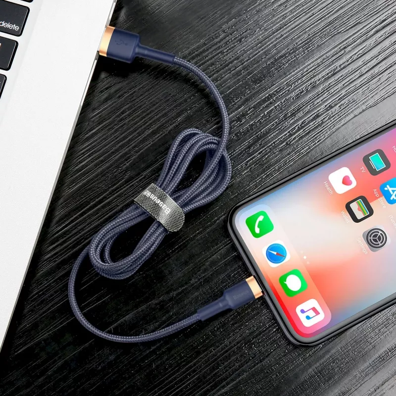 Baseus Cafule Lightning Cable 2A 3m Gold/Black (CALKLF-RV1)