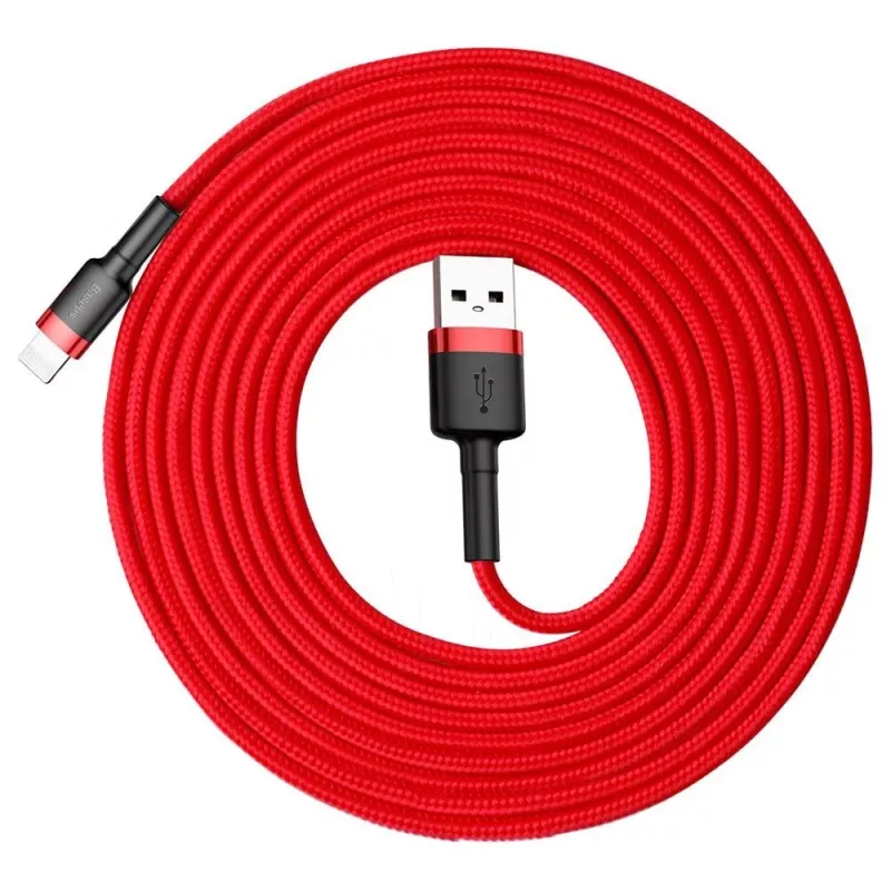 Baseus Cafule Lightning Cable 2A 3m Red/Black (CALKLF-R09)