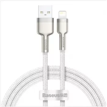 Baseus Cafule Metal USB-A do Lightning 1.0m 2.4A Biały