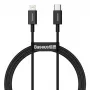 Baseus Cafule Series Metal USB-A do Lightning Kabel 1m Czarny CATLYS-A01