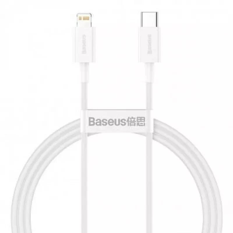 Baseus Cafule Series Metal USB-C to Lightning Cable 1m White