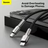 Baseus Cafule Series Metal USB-C do Lightning Kabel PD 20W 1m Czarny