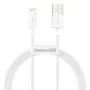 Baseus Cafule Series USB-A do Lightning Kabel 2m Biały CALYS-C02
