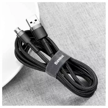 Baseus Cafule USB 2.0 Type A to Micro B Męski-Męski Kabel 2m (Czarny)