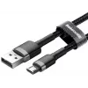 Baseus Cafule USB 2.0 Type A to Micro B Męski-Męski Kabel 2m (Czarny)