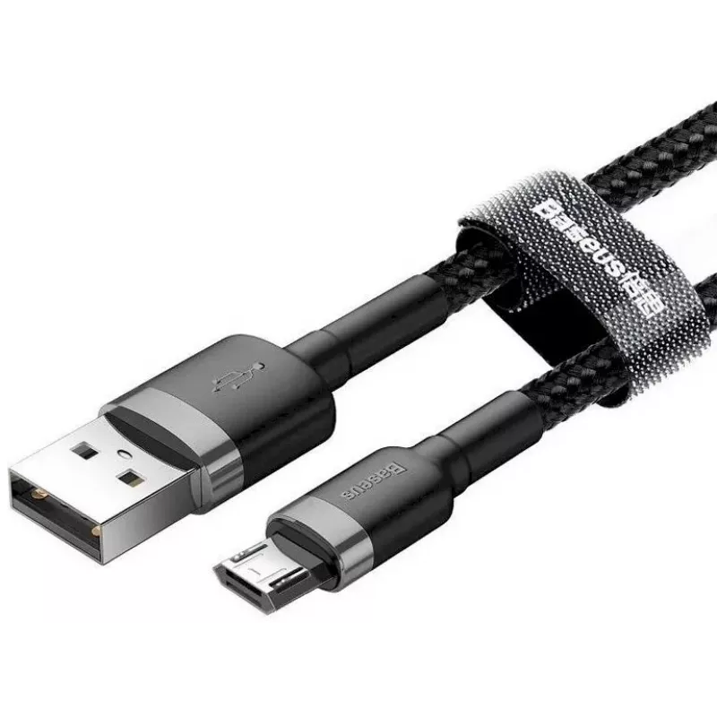 Baseus Cafule USB 2.0 Type A to Micro B Męski-Męski Kabel 2m (Czarny)