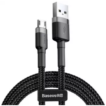 Baseus Cafule USB 2.0 Type A to Micro B Męski-Męski Kabel 2m (Czarny)