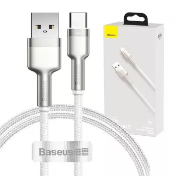 Baseus Cafule USB-A do USB-C, 66W, 1m, Biały