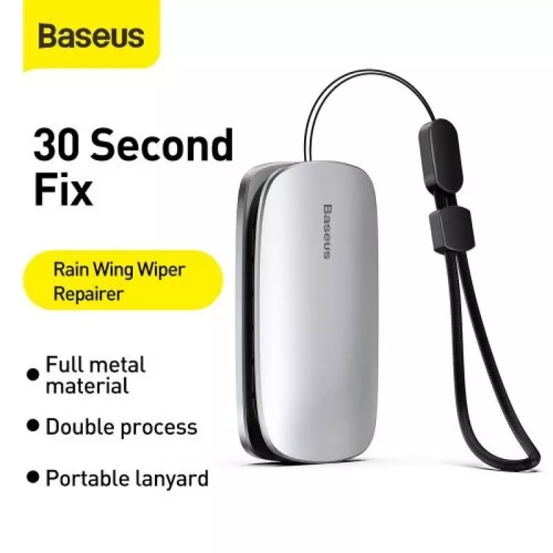 Baseus Car Tool Rain Wing Windscreen Wiper Repairer, Aluminium Alloy Silver (CRXFQ-0S)