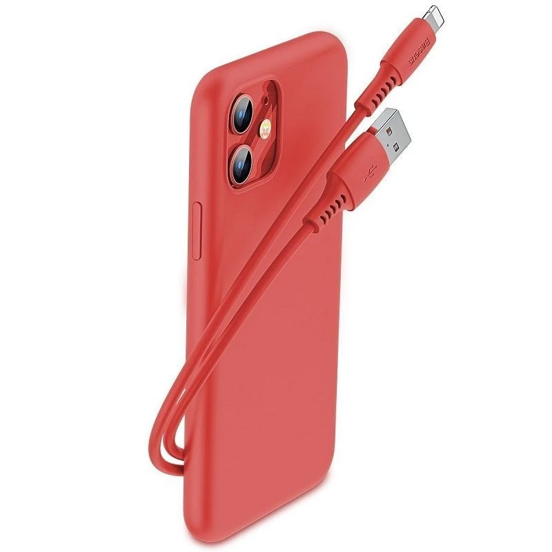 Baseus Colorful Kabel USB-A do Lightning 2.4A 1.2m Czerwony