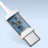 Baseus Encok C17 Słuchawki przewodowe douszne z mikrofonem USB Type-C Biały (NGCR010002)