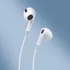 Baseus Encok C17 Słuchawki przewodowe douszne z mikrofonem USB Type-C Biały (NGCR010002)
