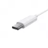 Baseus Encok C17 Słuchawki przewodowe douszne z mikrofonem USB Type-C Biały (NGCR010002)