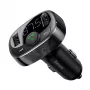Baseus FM Transmitter T-Type S-09A Bluetooth MP3 Car Charger Black