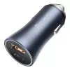 Ładowarka samochodowa Baseus Golden Contactor Pro 40W USB-A USB-C QC4.0+ PD SCP Szary