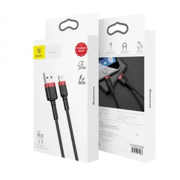 Baseus Lightning Cafule Cable 2A, 3m Red/Black (CALKLF-R91)