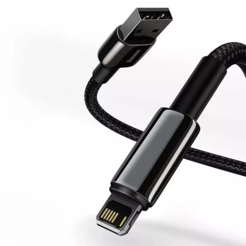 Baseus Lightning Tungsten Series Cable 2.4A, 1m Black (CALWJ-01)