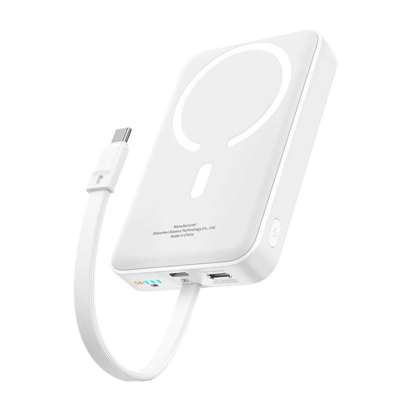 Baseus Mini 10000mAh 30W Magnetic Powerbank (Biały) Bayern Edition