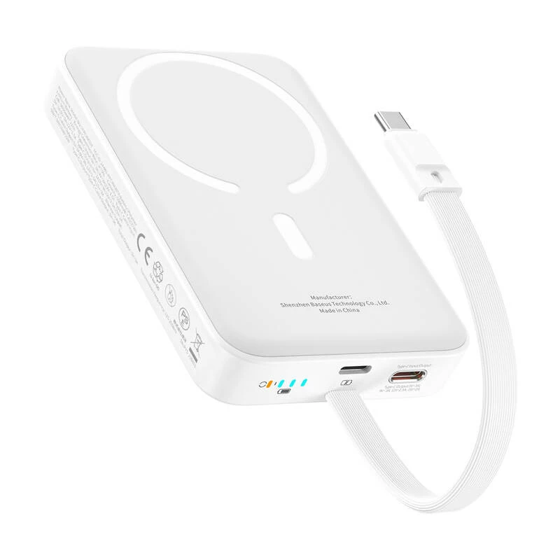Baseus Mini 10000mAh 30W Magnetic Powerbank (Biały) Bayern Edition