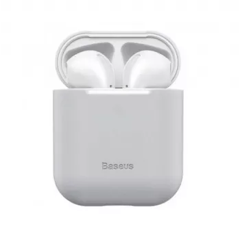 Baseus Silica Series Ultra-Thin Silicone Protector Case for AirPods 1/2 Grey