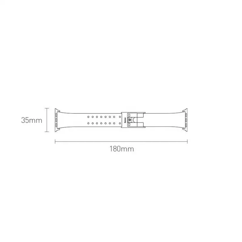 Baseus Slip-Thru pasek na rękę do Apple Watch 3/4/5/6/SE 38mm/40mm czarny (LBWSE-01)