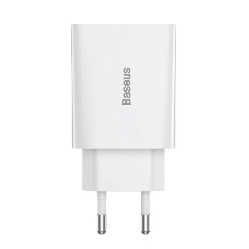 Baseus Speed Mini Quick Charger, USB-C, PD, 3A, 20W (Biały)