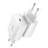 Baseus Speed Mini Quick Charger, USB-C, PD, 3A, 20W (Biały)