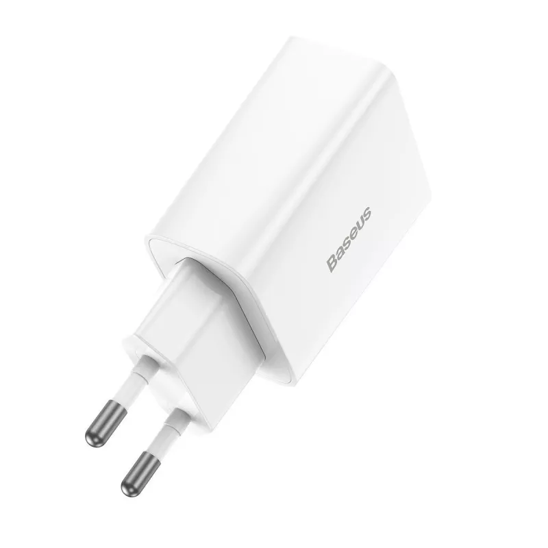 Baseus Speed Mini Quick Charger, USB-C, PD, 3A, 20W (Biały)