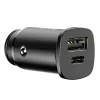 Baseus Square Car Charger PPS QC4.0 / PD3.0 5A 30W (Black)