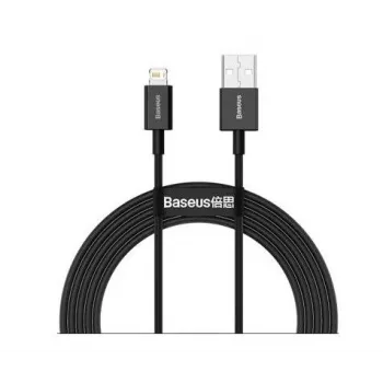 Baseus Superior Fast Charging Data Cable USB-A to Lightning 2.4A 2m Black