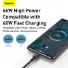 Baseus Superior Series USB-A do USB-C Szybki Kabel Ładujący i do Danych, 66W (11V/6A), 2m, Czarny (CATYS-A01)