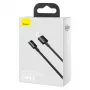 Baseus Superior Series USB-A do USB-C Szybki Kabel Ładujący i do Danych, 66W (11V/6A), 2m, Czarny (CATYS-A01)