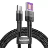 Baseus Type-C Cafule SuperCharge 40W PD 3.0 QC 3.0 1m Gray/Black USB-C do USB-C Kabel (CATKLF-PG1)