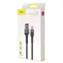 Baseus Type-C Cafule SuperCharge 40W PD 3.0 QC 3.0 1m Gray/Black USB-C do USB-C Kabel (CATKLF-PG1)