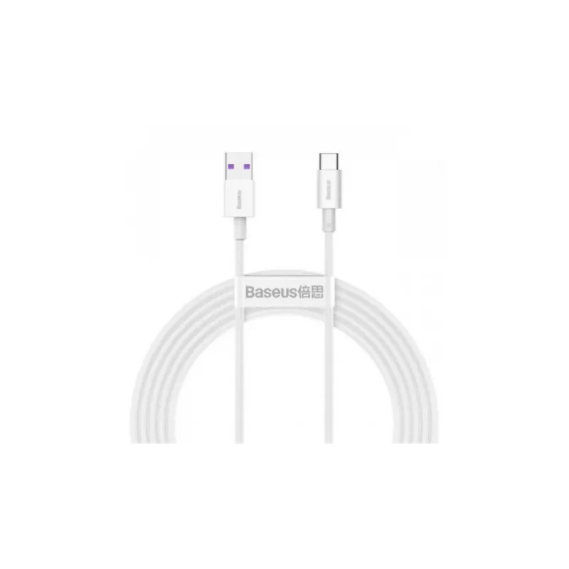 Baseus USB-A do USB-C Kabel 1m Biały 66W CATYS-02
