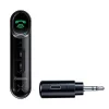 Baseus WXQY-01 Bluetooth 5.0 Odbiornik AUX do samochodu z ładowaniem Micro USB – zasięg 10m, 145mAh, czarny