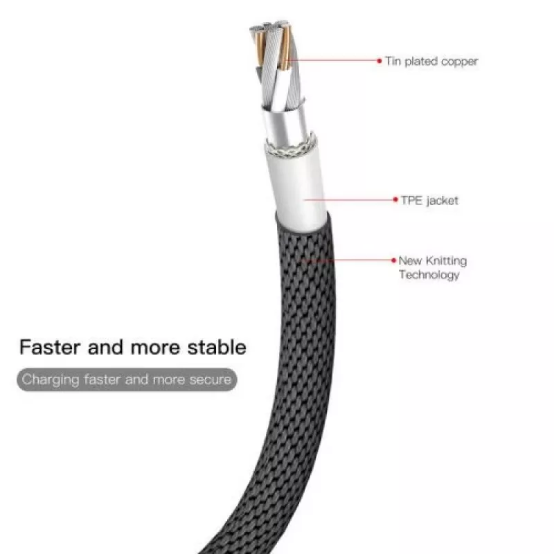 Baseus Yiven Lightning Cable 1.8m Black (CALYW-A01)