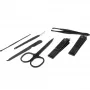 Basic Nature Studio Manicure Set 5-częściowy zestaw narzędzi ze stali nierdzewnej w składanym etui z PU skóry