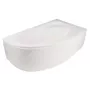 Bathroom Wall for Bath Cornea 140 - 1400mm Bathtub Screen, Chrome, Clear Glass
