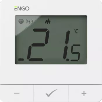 BATTERY TECH Termostat, Bateria, Biały, ZigBee/868MHz, Natynkowy