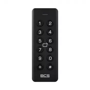 BCS BCS-L-CKRS-M9Z RS485 MIFARE Access Control Reader, Black, IP65