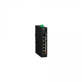 BCS-L-SP0401G-1SFP(2) 5-portowy niezarządzalny przełącznik PoE+ (4 porty PoE, 1 uplink SFP)
