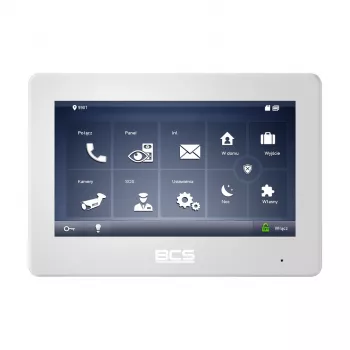 BCS-MON7600W-2 7 inch Monitor dotykowy z Wi-Fi i PoE