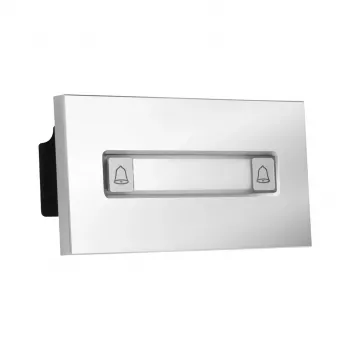 BCS Outdoor IP Video Intercom Panel z 2 przyciskami wywołania, kamerą 2MP, czytnikiem RFID, czarny