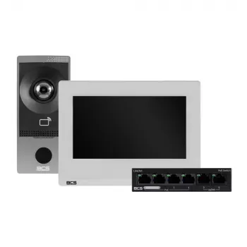 BCS-P-VIS02 7-calowy dotykowy monitor wewnętrzny Android PoE z interkomem SIP, Wi-Fi, 6 wejściami alarmowymi, RS485