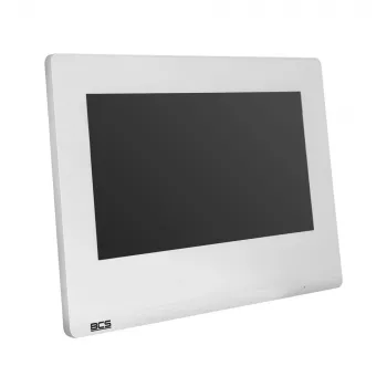 BCS Wideomonitor BCS-P-MON7100W 7 cali TFT LCD Pojemnościowy Ekran Dotykowy Monitor Domofonu IP Biały