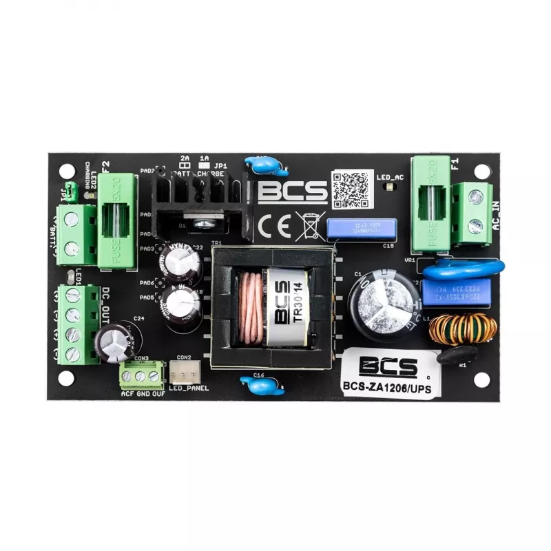 BCS-ZA1206/UPS 12V 6A 72W Zasilacz AC/DC z podtrzymaniem bateryjnym (UPS)